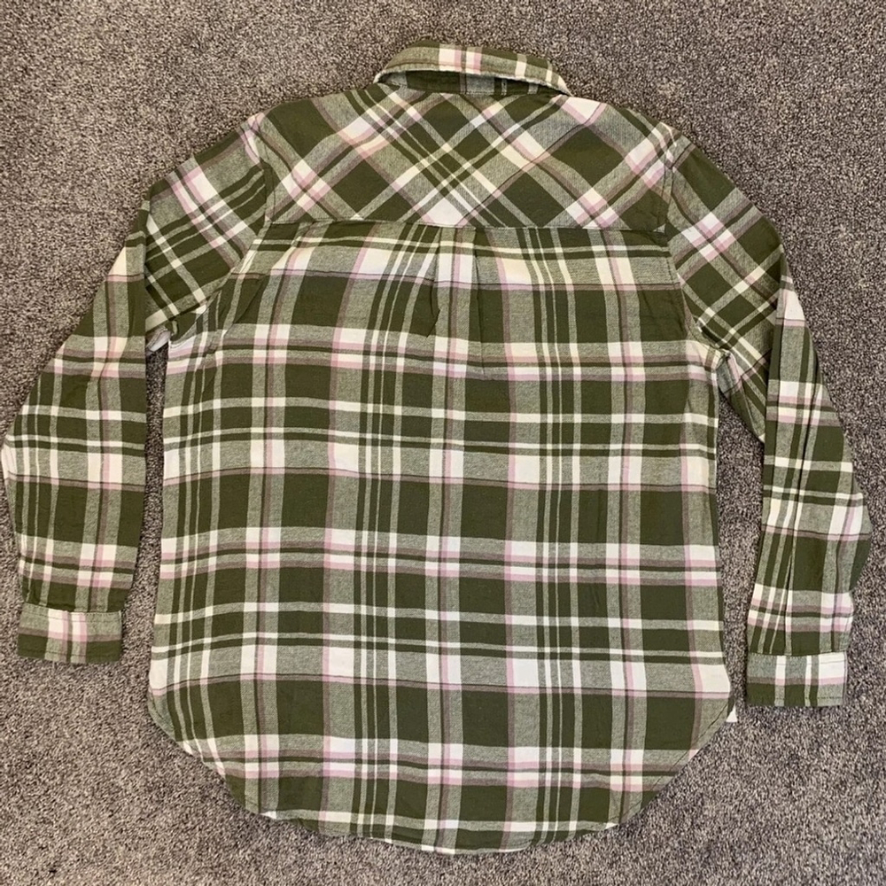 Gap Boyfriend Flannel Piper Button Up relaxed fit Shirt Top Size S Small - Picture 5 of 11